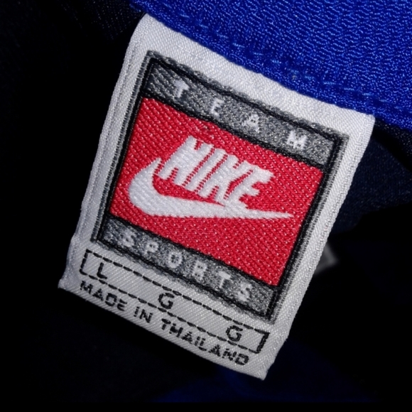 Vintage 90s Nike Basketball Shooting Warm Up Zip Jacket Jersey Shirt spell out L - Picture 3 of 7